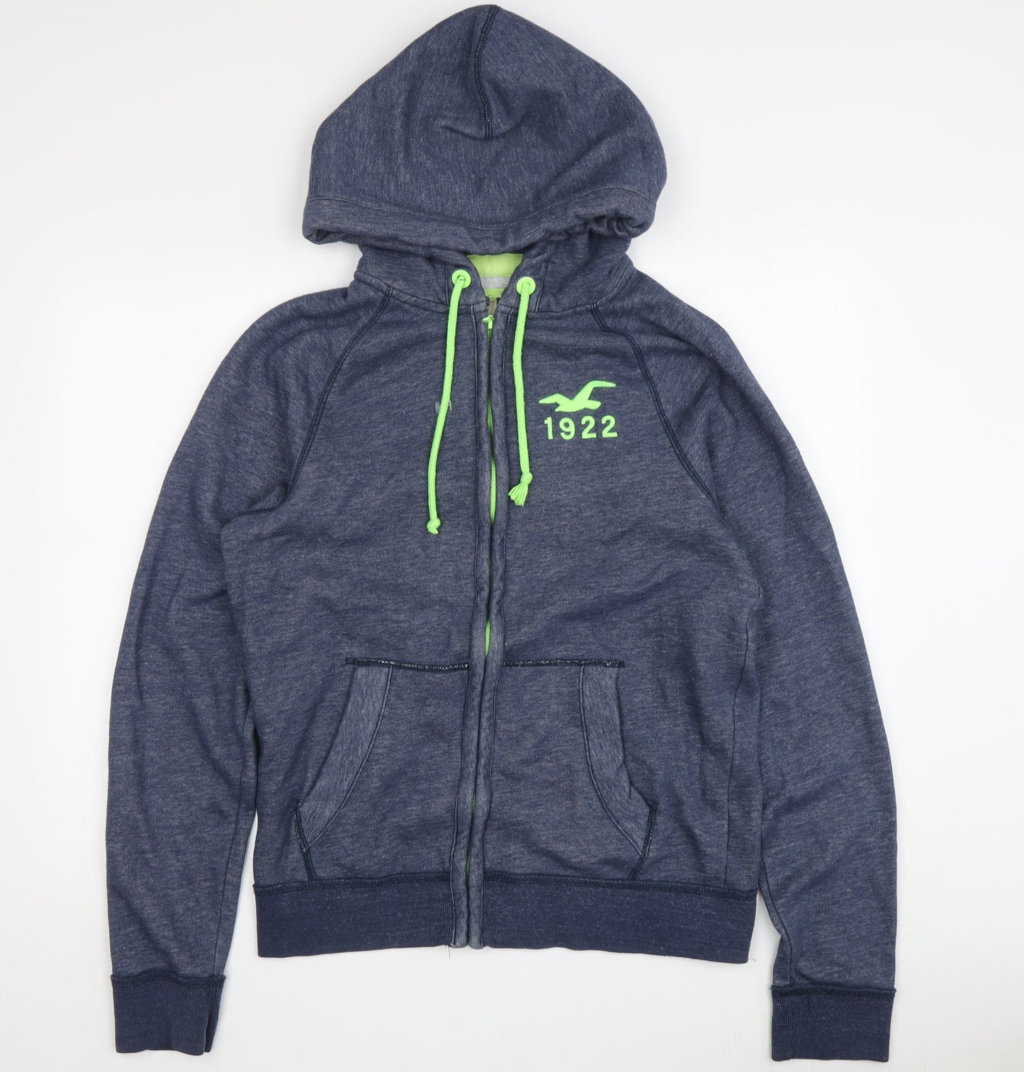 Hollister Men's Blue M Full Zip Hoodie