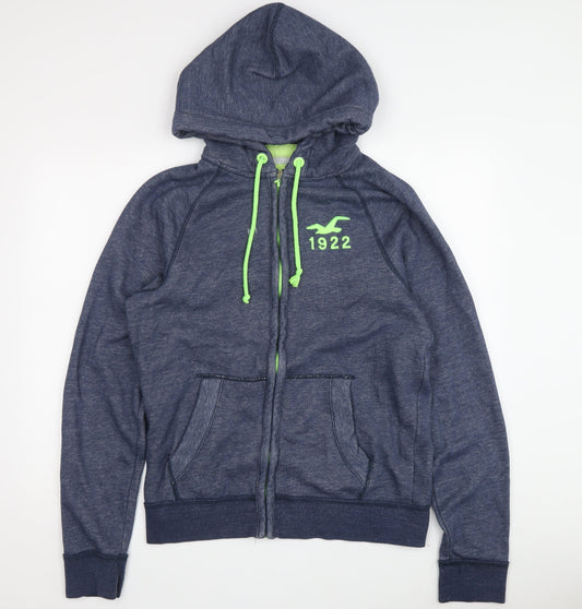 Hollister Men's Blue M Full Zip Hoodie