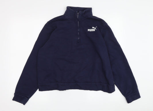 Puma Women's Blue Pullover Sweatshirt L