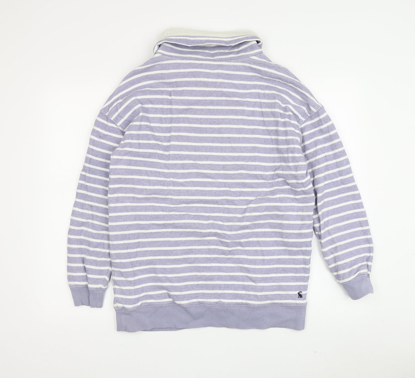 Joules Women's Purple Striped Sweatshirt Size L