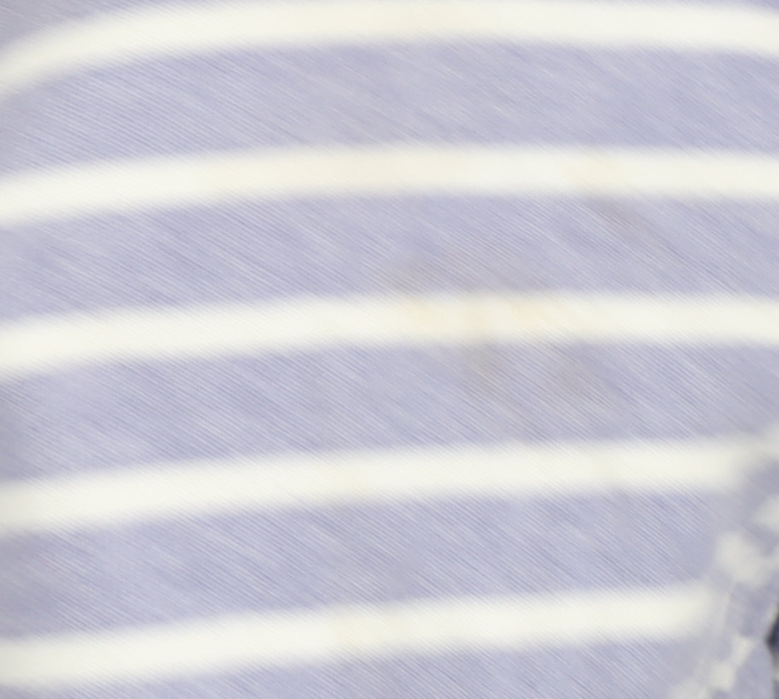 Joules Women's Purple Striped Sweatshirt Size L