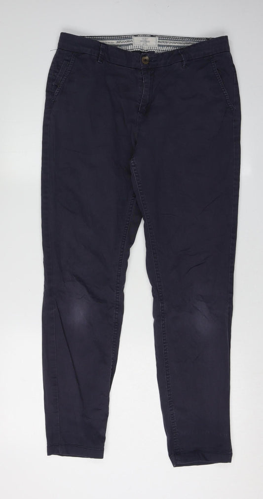 Fat Face Women's Blue Chino Trousers Size 10