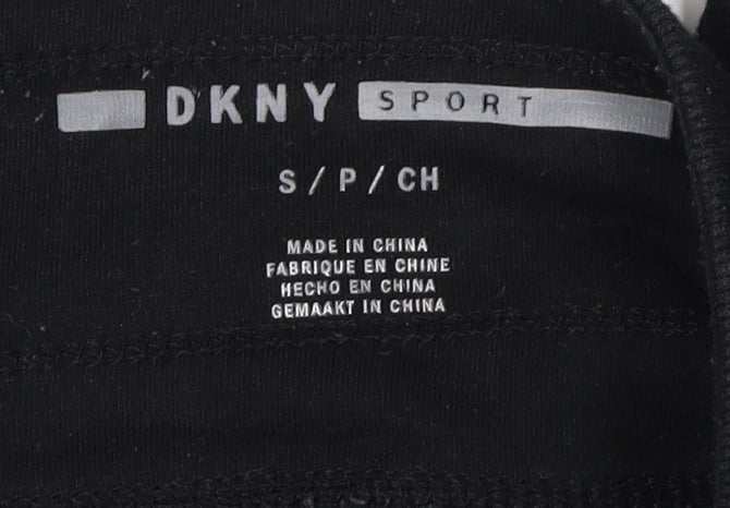 DKNY Women's Black Jogger Trousers S Logo Casual