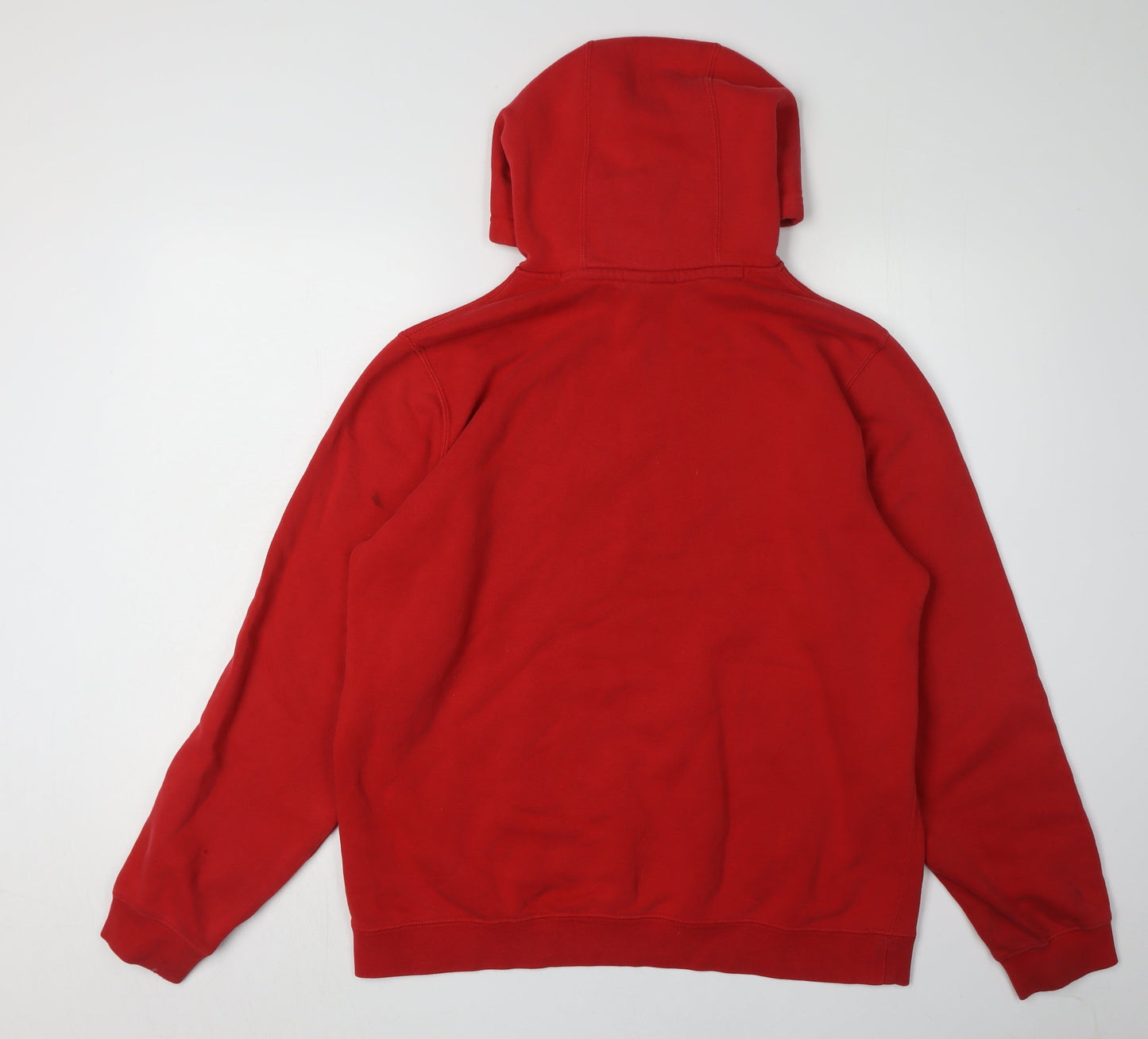 Nike Men's Red Pullover Hoodie L with Logo
