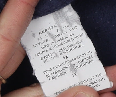 Champion Men's Blue Pullover Hoodie XL