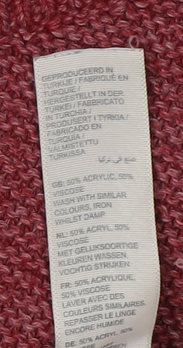 Fat Face Women's Red Pullover Jumper Size 10