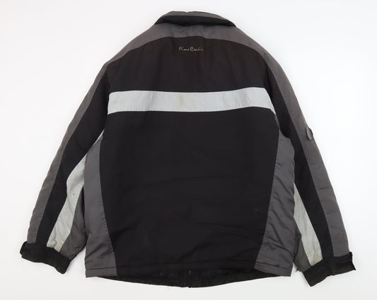 Pierre Cardin Men's Black Puffer Jacket L - Winter Ready