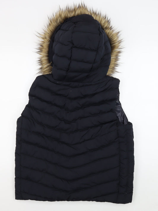 Gap Men’s Black Hooded Puffer Jacket L