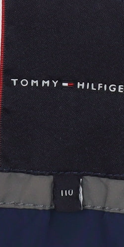 Tommy Hilfiger Boys Grey Hooded Puffer Jacket Size 110
