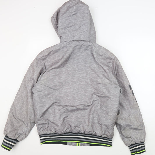 Everlast Men's Grey Hooded Jacket, Size M, Sports Casual