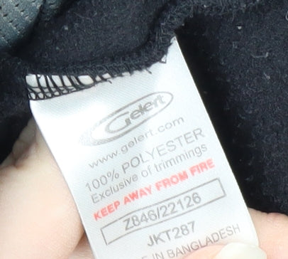 Gelert Unisex Black Fleece Jacket - Size 14