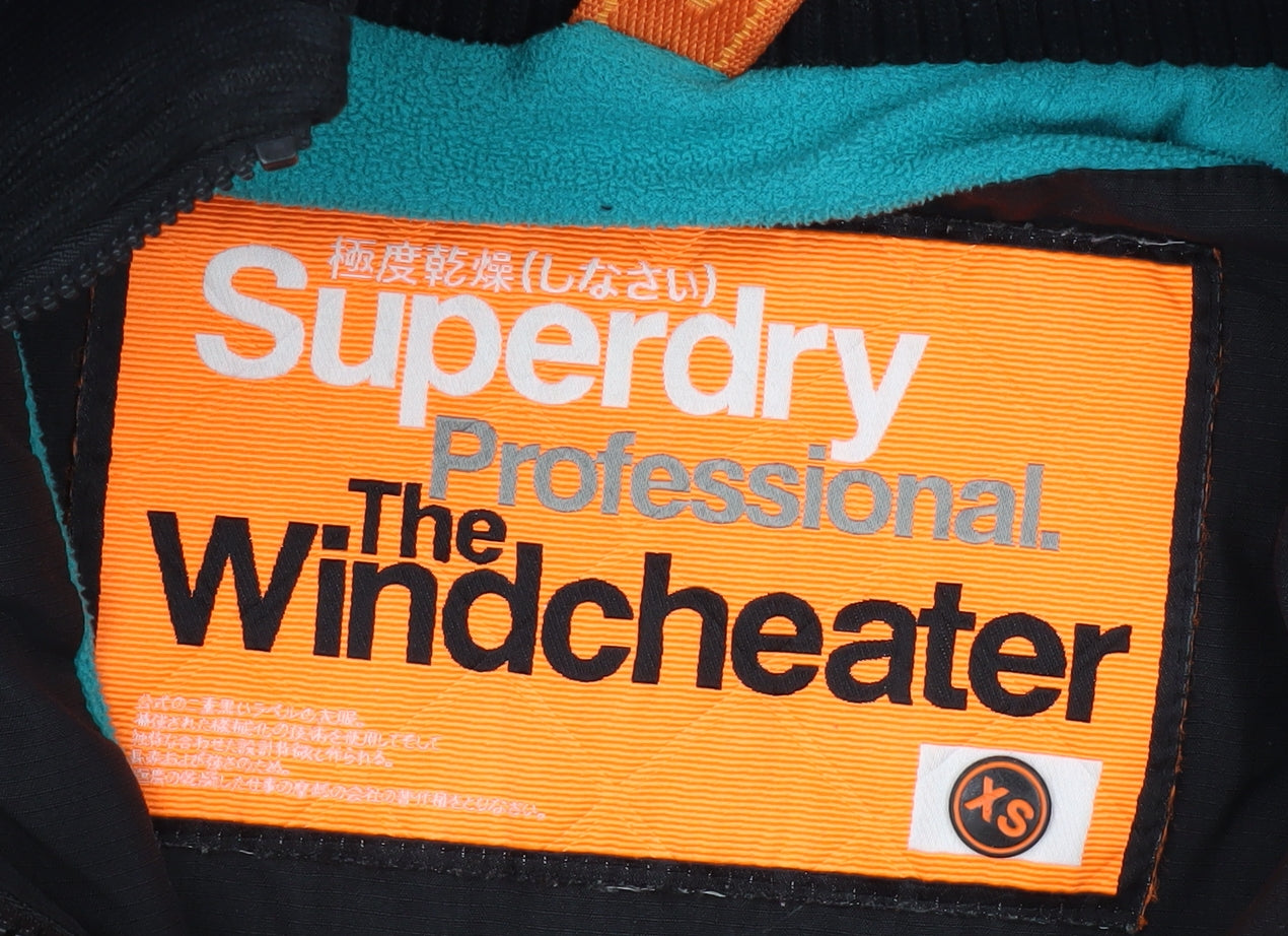 Superdry Women's Black Windbreaker Jacket XS