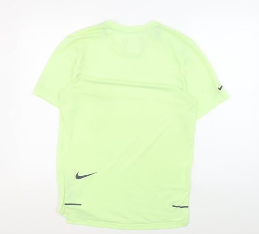 Nike Men's Green Athletic T-Shirt, Size S, Reflective