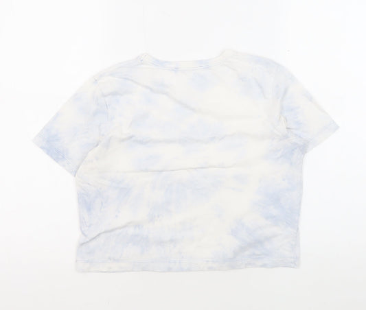 Womens UK Size S Pull&Bear Multicoloured Cotton Blend T-Shirt