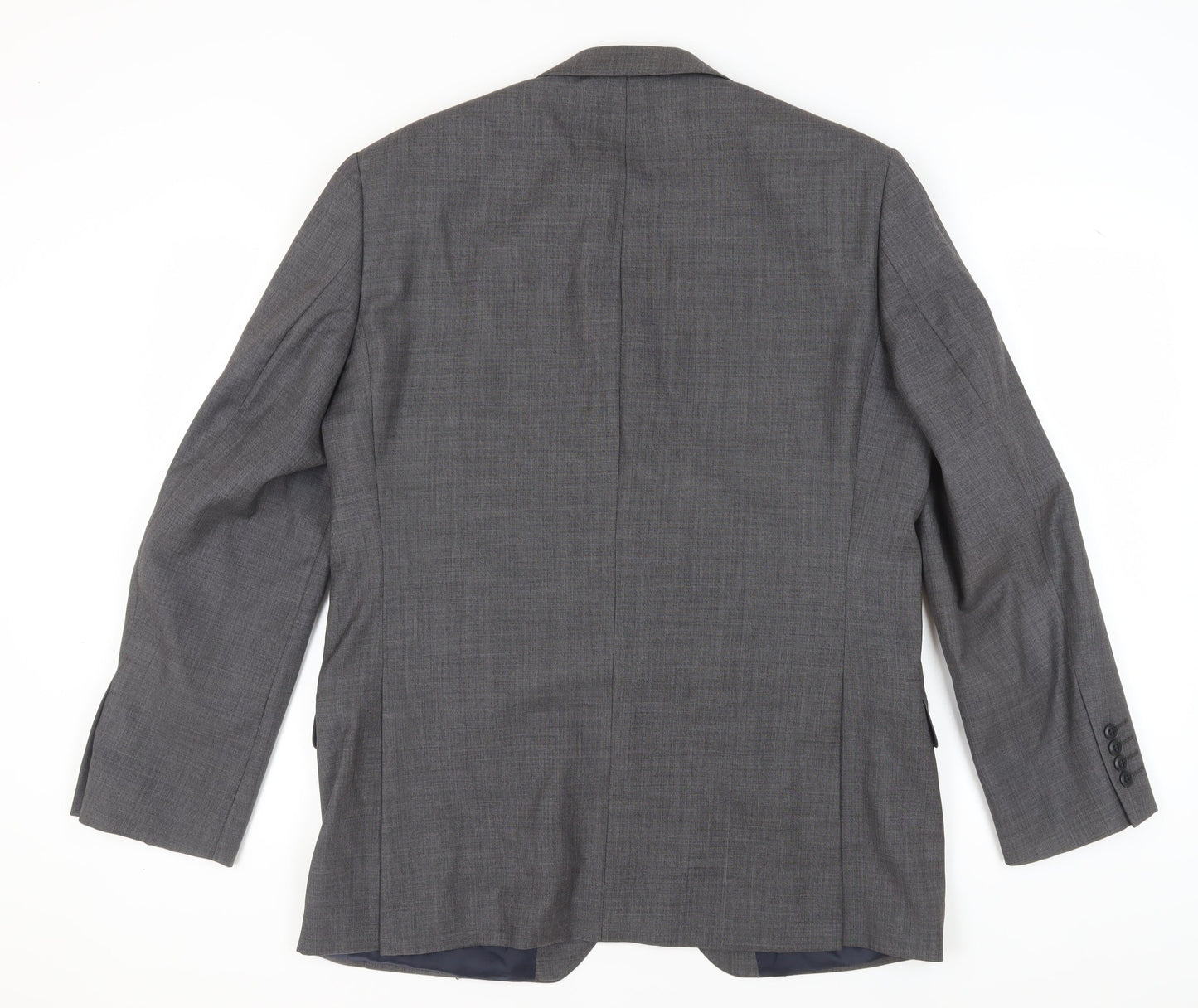 Austin Reed Men's Grey Single-Breasted Blazer 44R