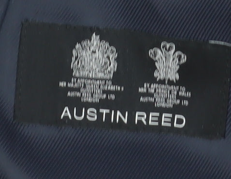 Austin Reed Men's Grey Single-Breasted Blazer 44R