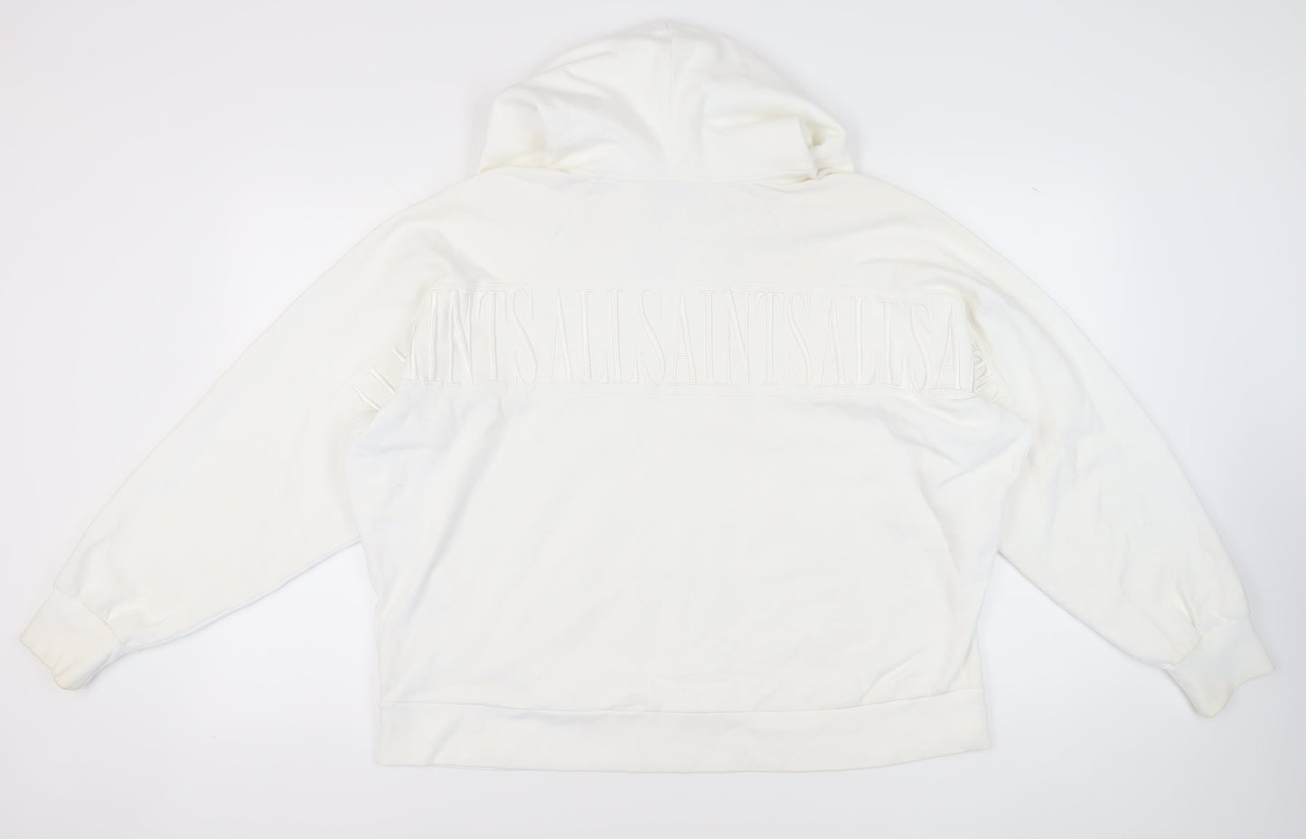 AllSaints Women's White Hoodie M - Casual Pullover