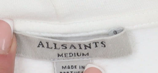 AllSaints Women's White Hoodie M - Casual Pullover