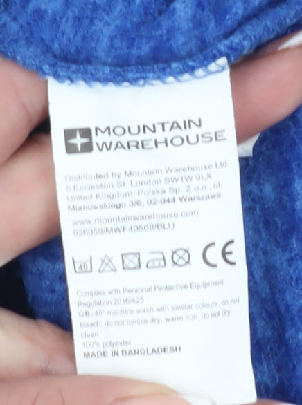 Mountain Warehouse Men's Blue Full Zip Basic Jacket L