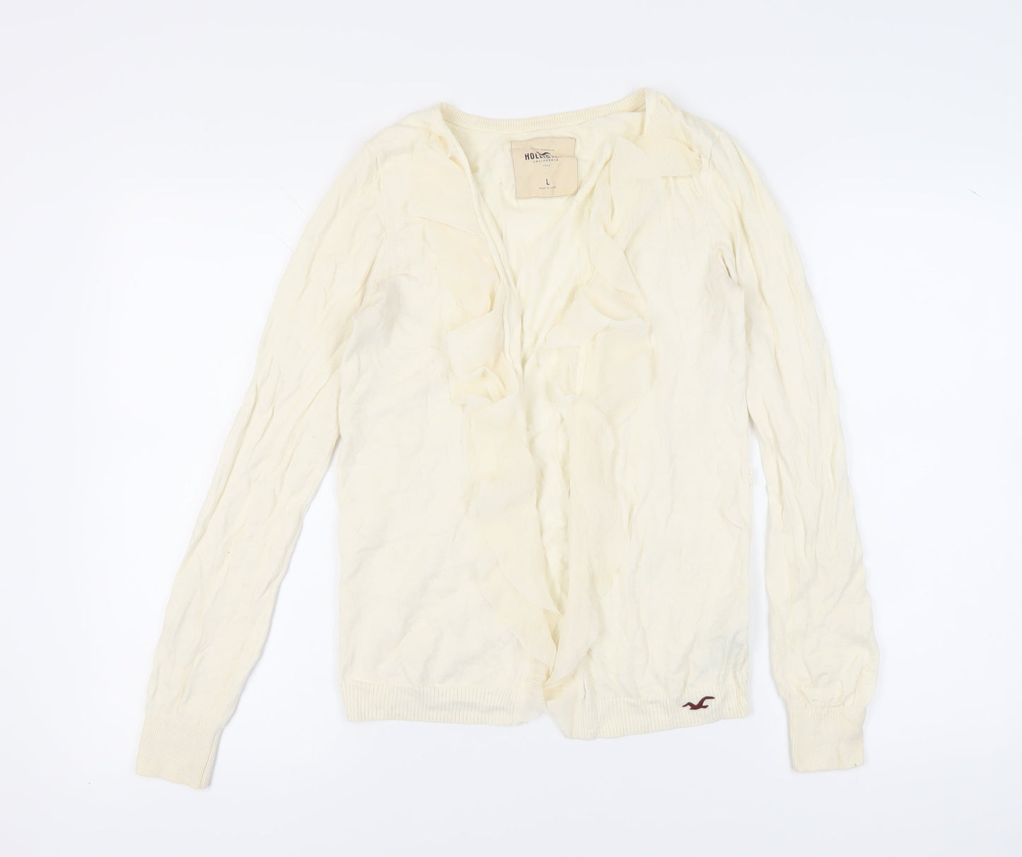 Hollister Women's Beige Cardigan Size L