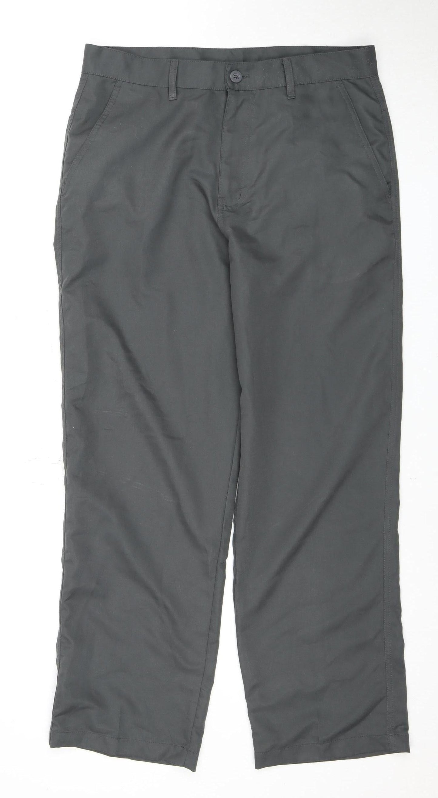 Dunlop Men's Grey Trousers 32W S Straight Fit