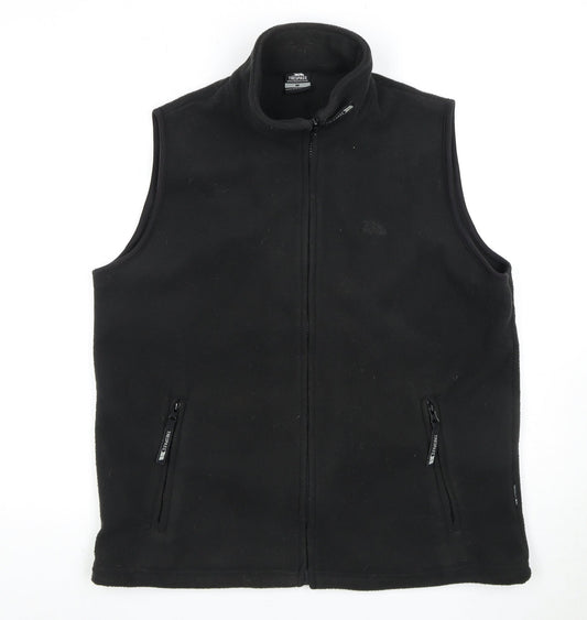 Trespass Men's Black Fleece Waistcoat M Stand-Up