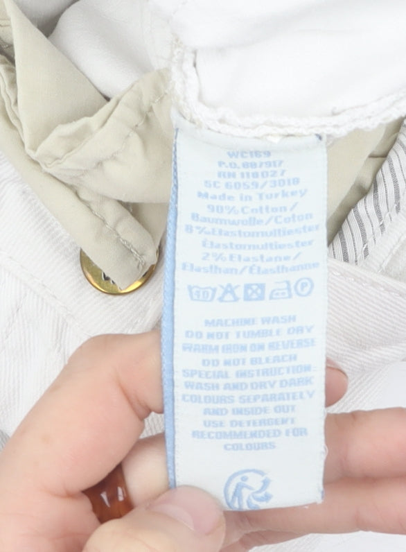 Boden Women's White Jeans Size 10 with Pockets