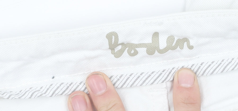 Boden Women's White Jeans Size 10 with Pockets