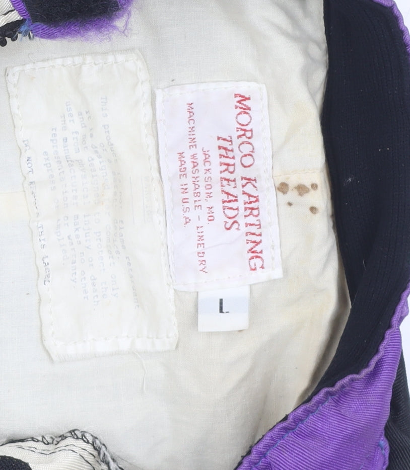 Morco Karting Men's L Black Racing Bomber Jacket