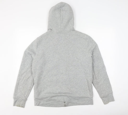GAP Women's Grey Hooded Jacket, Size L, Casual Logo