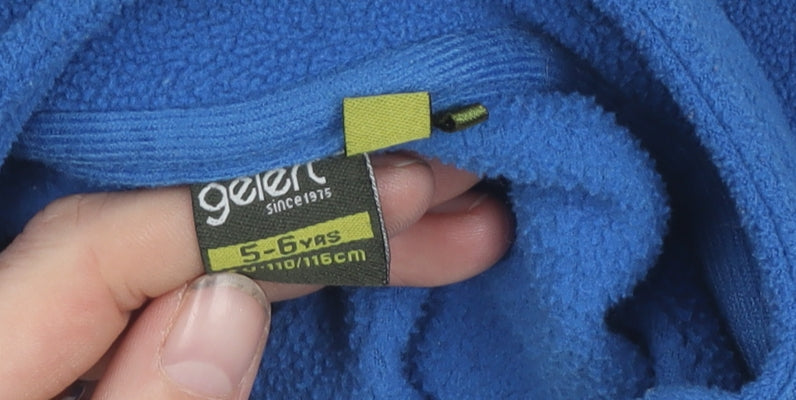 Additional view of Gelert boys’ blue fleece full zip hoodie 5-6 years