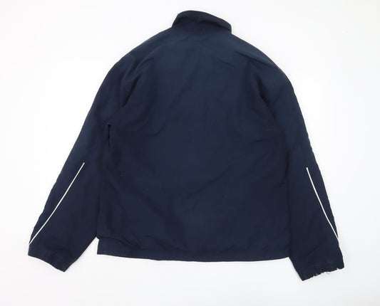 Reebok Men's Blue Basic Jacket M, Elastic Waist & Zip