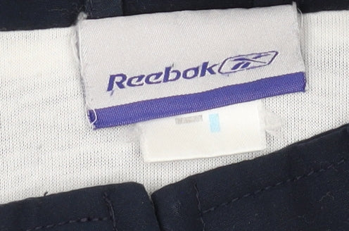 Reebok Men's Blue Basic Jacket M, Elastic Waist & Zip