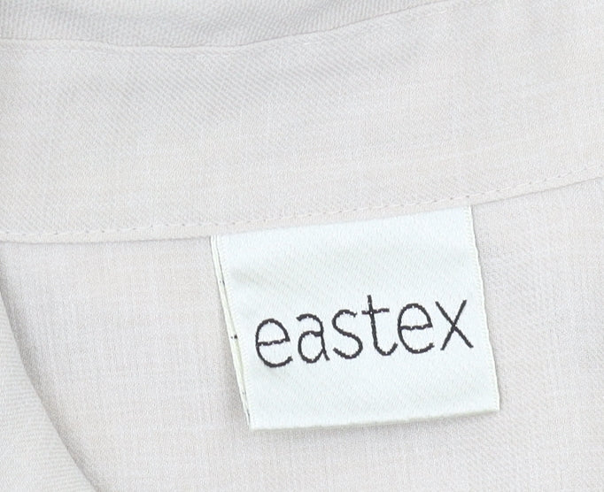 Eastex Women's Beige Button-Up Shirt Size 18