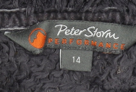 Peter Storm Women's Black Pullover Sweatshirt, Size 14