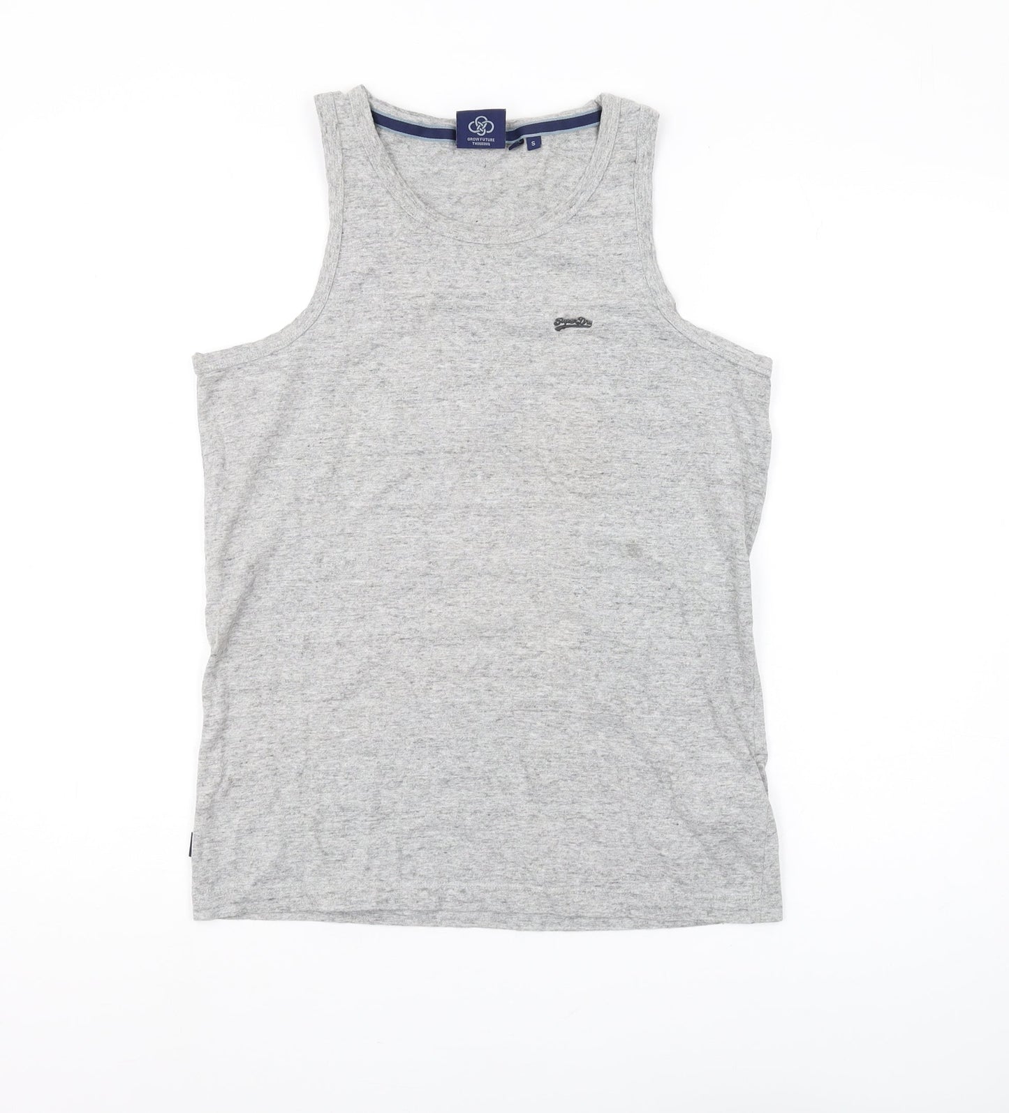 Superdry Men’s Grey Sleeveless T-Shirt Small