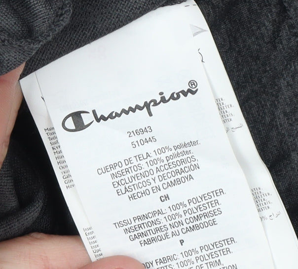 Champion Men's Black Full Zip Sweatshirt S