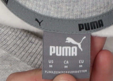 Puma Men's Grey Crew Neck Sweatshirt - Size M