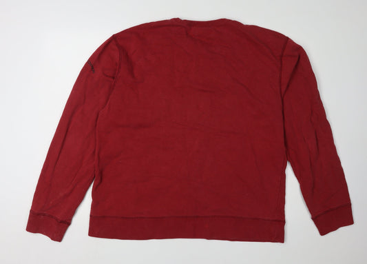 Lee Cooper Men's Red XL Pullover Sweatshirt