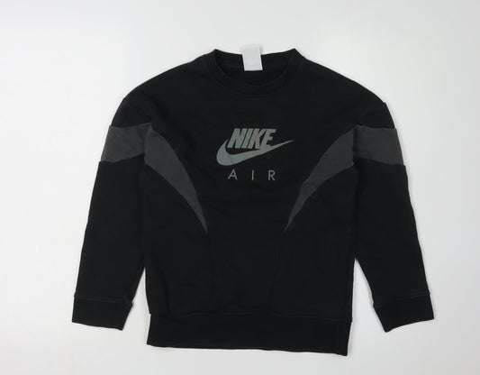 Nike Boys Black Sweatshirt Size S, Sports Pullover Top