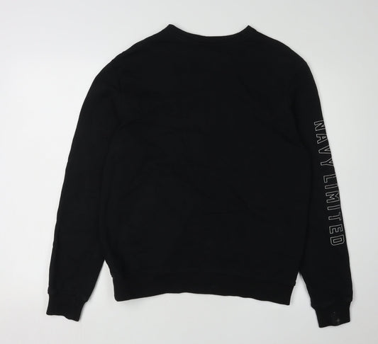Navy Co Boys' Black Pullover Sweatshirt M