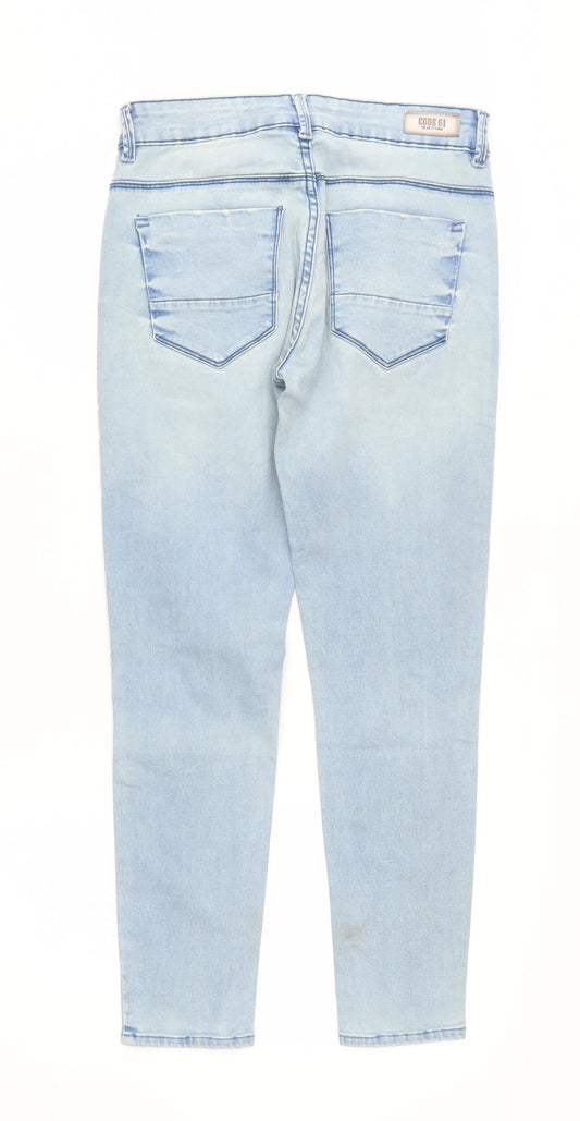 Code Sixtyone Women's Blue Skinny Distressed Jeans Sz 30