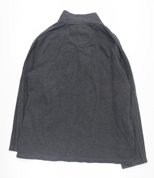 Maine New England Men's Grey 3XL 1/4 Zip Sweatshirt