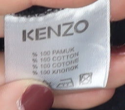 Kenzo Women's Black Graphic Pullover Sweatshirt Size S