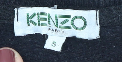 Kenzo Women's Black Graphic Pullover Sweatshirt Size S