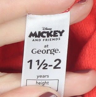 Additional view of Disney girls’ red mickey long sleeve t-shirt, size 2, years