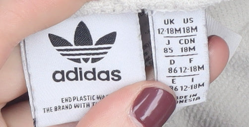 Adidas Unisex Baby Beige Joggers 12-18 Months