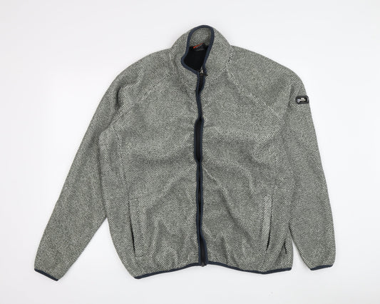 Trespass Men's Grey Wool Jacket L Full Zip Casual