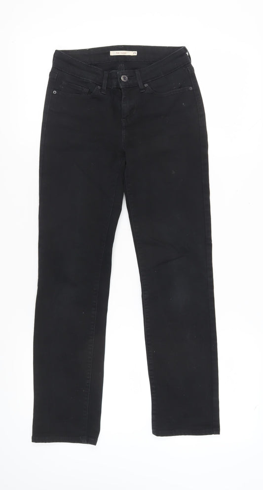 Levi's Women's Black Straight Jeans - Size 2