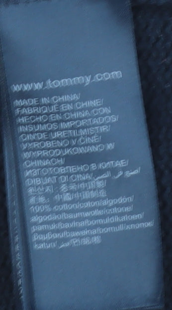 Tommy Hilfiger Men's Blue Full Zip Jumper L